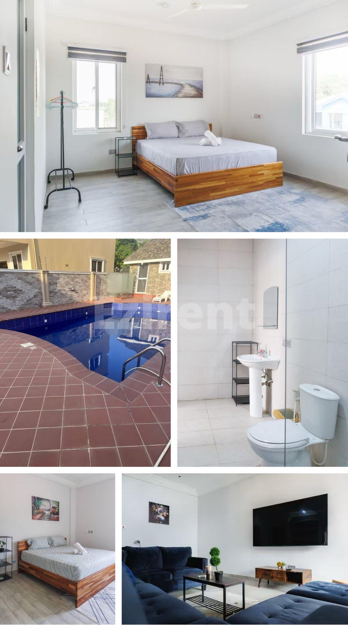 Furnished 2 bedroom apartment at pool court -Eyirba - 1