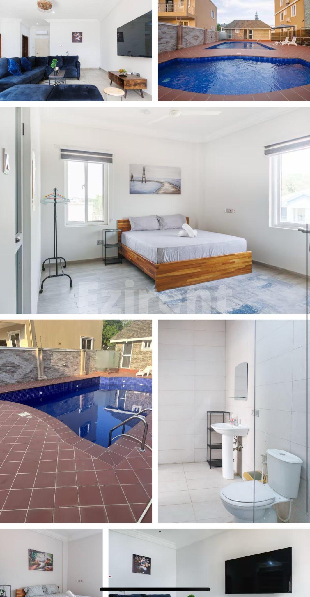 Furnished 2 bedroom apartment at pool court -Eyirba - 2